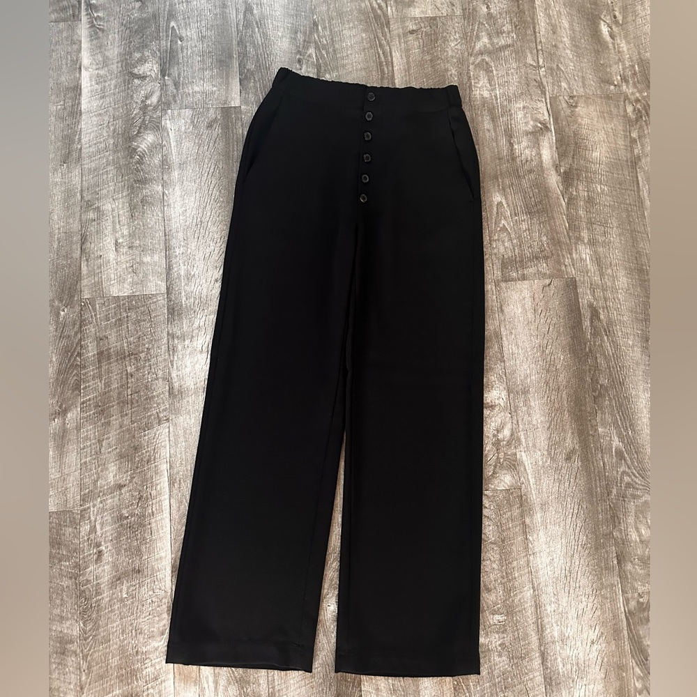 Zara Wool Wide Leg Pants Size S
